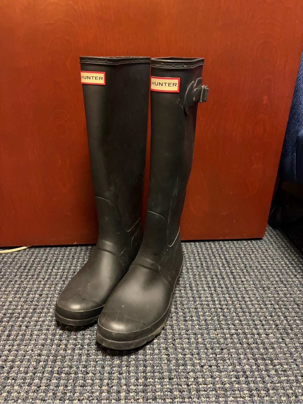 Hunter Tall Black Waterproof Rubber Boots